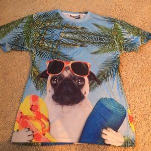 Pug at the Beach T-Shirt